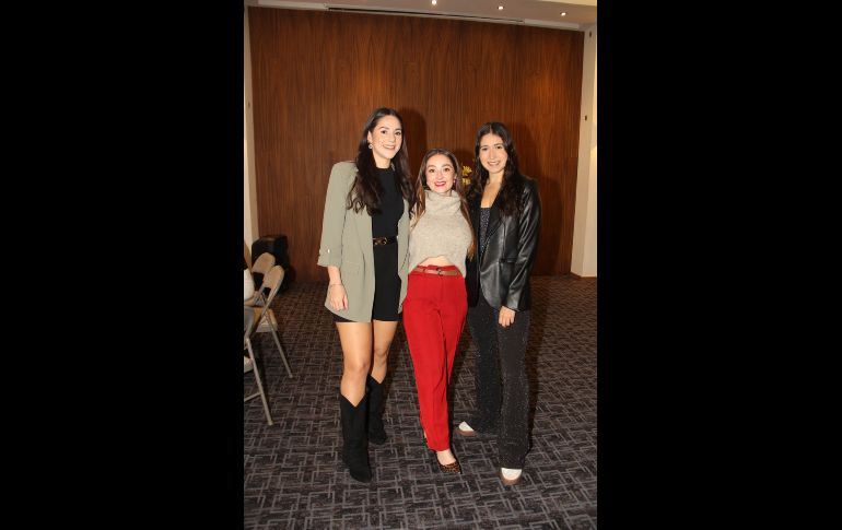 Paloma Celis, Alejandra González y Paola Cosío. GENTE BIEN JALISCO / E. Escamilla