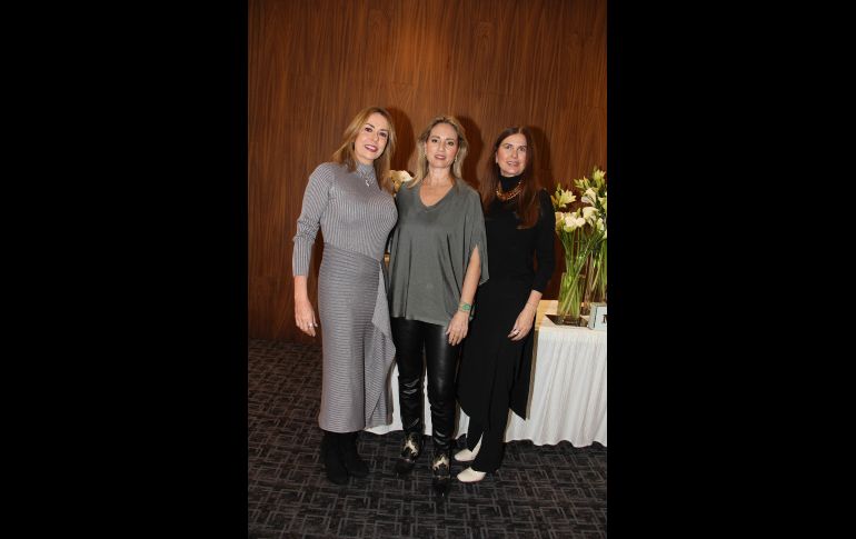 Pilar Menéndez, Diana Carrandi y Odette Cabello. GENTE BIEN JALISCO / E. Escamilla