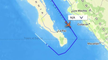 El Boeing RC-135V Rivet Joint es un avión de reconocimiento. ESPECIAL/Flightradar24