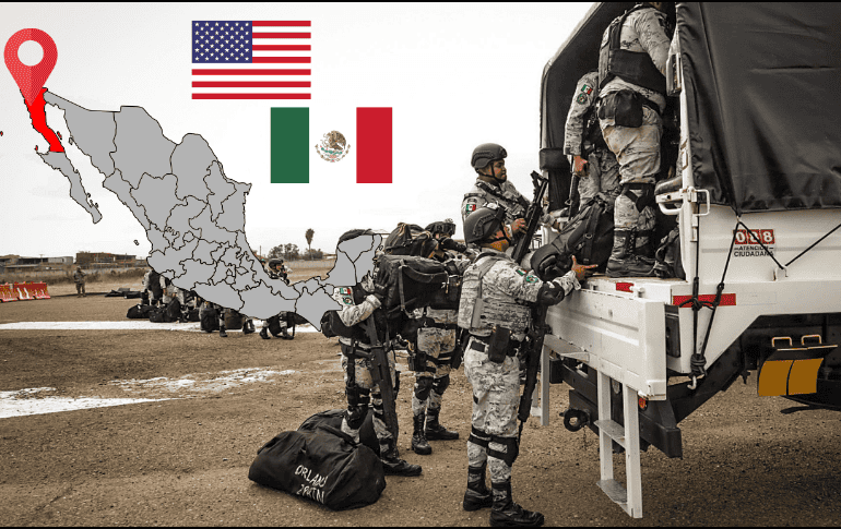 Elementos de la Guardia Nacional de México (GN) llegaron a Tijuana para reforzar el 