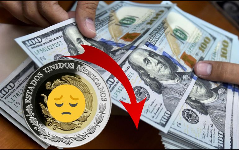 Este miércoles, el peso continúa debilitándose tras evaluar las últimas cifras económicas en México. AFP / ARCHIVO