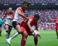 Partido del torneo Clausura 2025 de la Liga BBVA MX Femenil, entre las Diablas Rojas del Toluca y las Rojinegras del Atlas. IMAGO7 / Jesús Esquivel