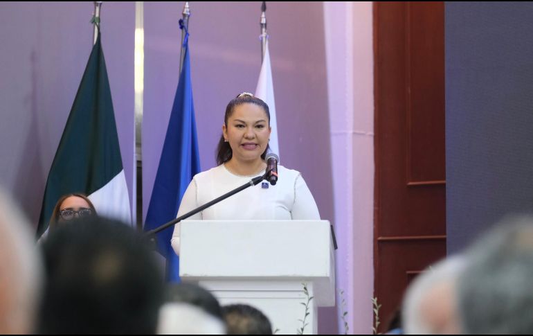 Mirna Aideé Avilés Mis se mostró conmovida por el respaldo del organismo y de las y los servidores públicos de los distintos órdenes de gobierno presentes. CORTESÍA