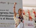 La mandataria subrayó la importancia de la soberanía nacional y la unidad del pueblo mexicano. EFE/Presidencia de México.