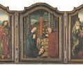 Tríptico de madera con el tema de “La Anunciación” y “La Natividad”, atribuido a Albretcht Bouts. ESPECIAL