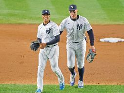 Juan Soto y Aaron Judge. Los excompañeros ahora serán rivales. AFP/M. Stobe