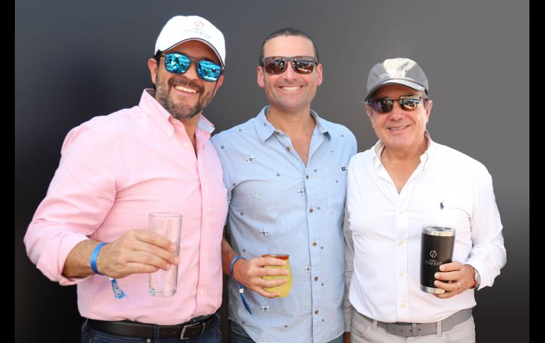 Marcelo Lozano, José Enrique Ponce De León y Felipe Arregui. GENTE BIEN JALISCO / C. Jimeno