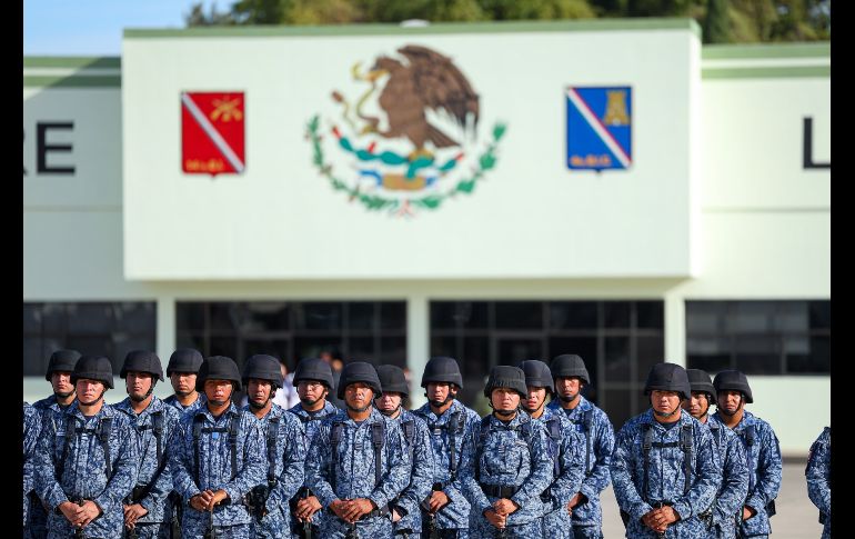 El evento fue encabezado por Miguel Ángel Hernández Martínez, comandante de la V Región Militar, quien destacó en su discurso que el Ejército Mexicano se nutre del pueblo, sirven al pueblo y trascienden por el pueblo. EL INFORMADOR/ H. Figueroa.
