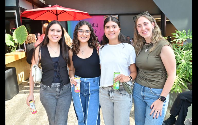 Belén Magaña, Ximena Uribe, Fernanda Uribe y Mariana Camacho. GENTE BIEN JALISCO/ Ernesto Angulo