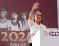 Sheinbaum hizo estas declaraciones después del anuncio de Trump el viernes de una inversión de 100 millones a 200 millones de dólares para hacer una campaña contra las drogas en Estados Unidos. EFE/ Presidencia de México.