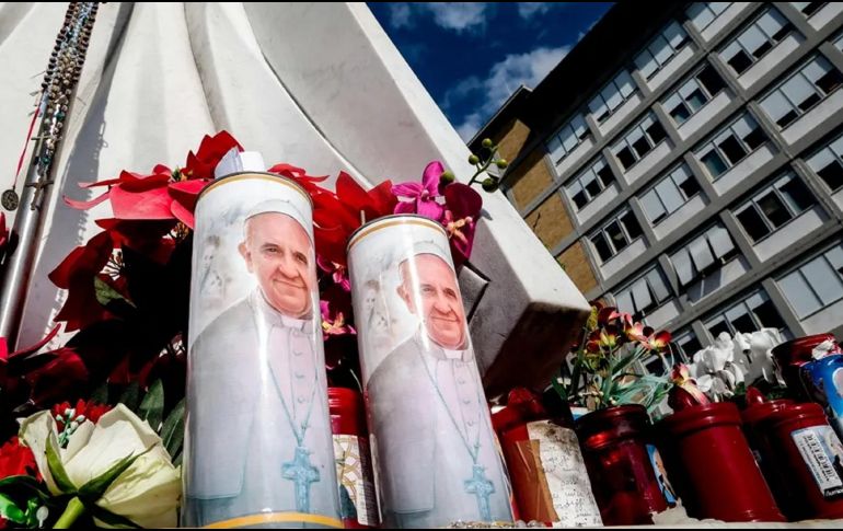 Francisco, está en el hospital Gemelli desde el 14 de febrero con una neumonía bilateral. EFE / G. LAMI