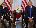 Francia aprecia "resultados satisfactorios" de la reunión entre Trump y Macron. AFP/L. Martin.