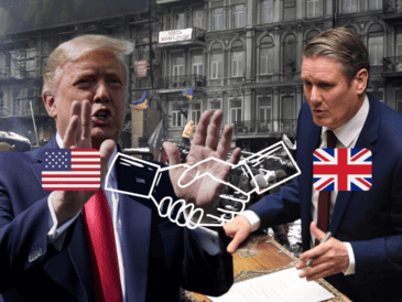 Starmer busca acercar posturas en su visita a Trump con Ucrania como eje. EFE/J. Taylor/AP Photo/A. Brandon/EFE/Z. Kurtsikidze/CANVA.