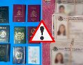 Ofertaban credenciales, licencias de conducir, pasaportes mexicanos y extranjeros, visas americanas y otros documentos. ESPECIAL / SSC