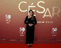 Karla Sofía Gascón reapareció el día de hoy para los premios César en Francia. EFE / EPA / MOHAMMED BADRA