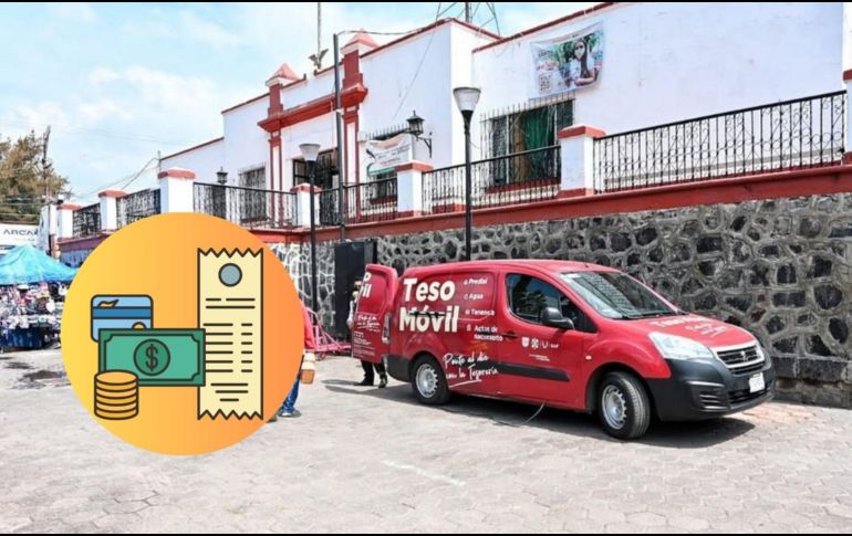 El Tesomóvil visita diferentes puntos de la ciudad con facilidades de pago en efectivo y con tarjeta. Instagram: @safcdmx / Canva