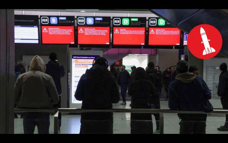 Se cancelaron alrededor de 500 viajes que afectaron a unas 600 mil personas, ncluyendo todos los trayectos entre Londres y París. EFE / E. Manchado