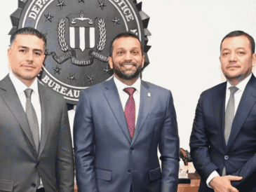 Omar García Harfuch se reúne con el FBI.  X / @FBI