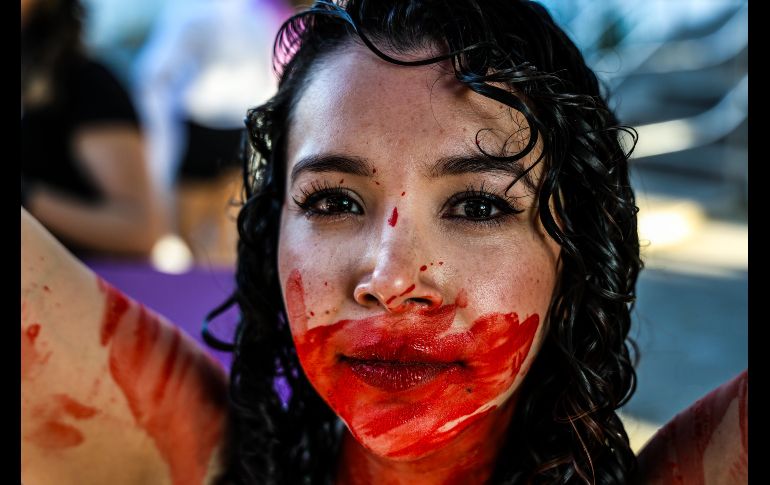 Miles de mujeres de todas las edades, se reunieron en Guadalajara para manifestarse por la violencia de género en el marco del 8M. EL INFORMADOR/ A. Navarro.