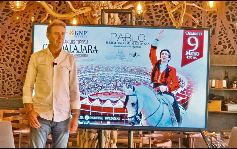 Pablo Hermoso de Mendoza. El rejoneador promete dejar todo en la plaza Nuevo Progreso. ESPECIAL