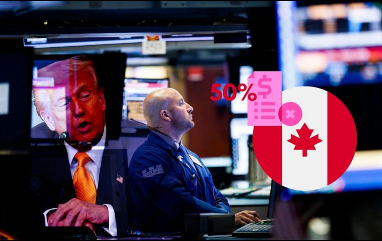 Wall Street cae tras el anuncio de Donald Trump de duplicar aranceles a Canadá en exportación de metales. EFE / Justin Lane / ARCHIVO