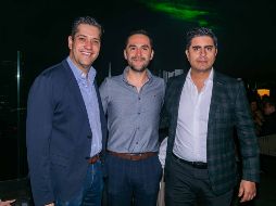 Mauro Garza, Luis García y Toño Mendoza. GENTE BIEN JALISCO / A. Rodríguez