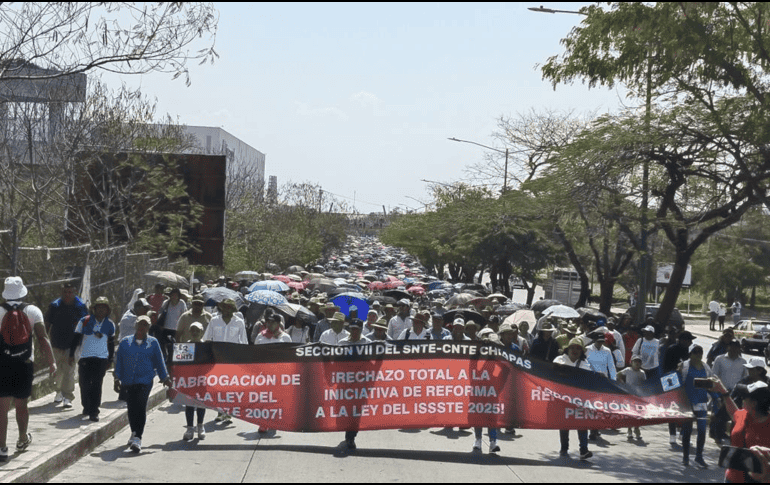 El SNTE y la CNTE convocan a un paro nacional de 72 horas. ESPECIAL / SECCIÓN SIETE CHIAPAS