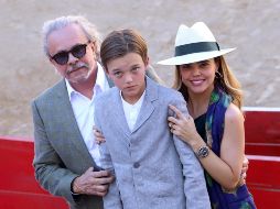 Luis Larios, Cristóbal Gómez España y Renata Larios en la corrida de rejones en la octava corrida de la temporada y despedida de Pablo Hermoso de Mendoza. GENTE BIEN JALISCO / C. Jimeno