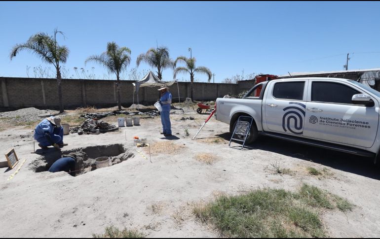 Fue el colectivo Guerreros Buscadores de Jalisco el que el pasado miércoles intervino, de la mano de la Vicefiscalía en Personas Desaparecidas, el rancho ubicado en la comunidad de La Estanzuela, en Teuchitlán Jalisco. CORTESÍA.