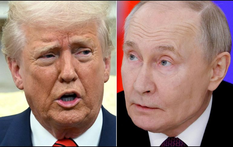 Donald Trump, presidente de Estados Unidos, y Vladímir Putin, mandatario de Rusia. AFP / ARCHIVO