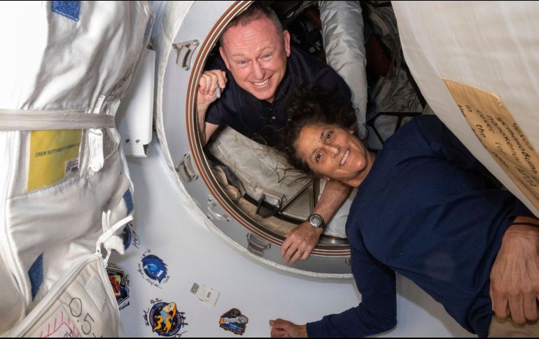 Los astronautas Butch Wilmore y Suni Williams quedaron varados en la Estación Espacial Internacional (EEI) desde junio de 2024. AP/ NASA.