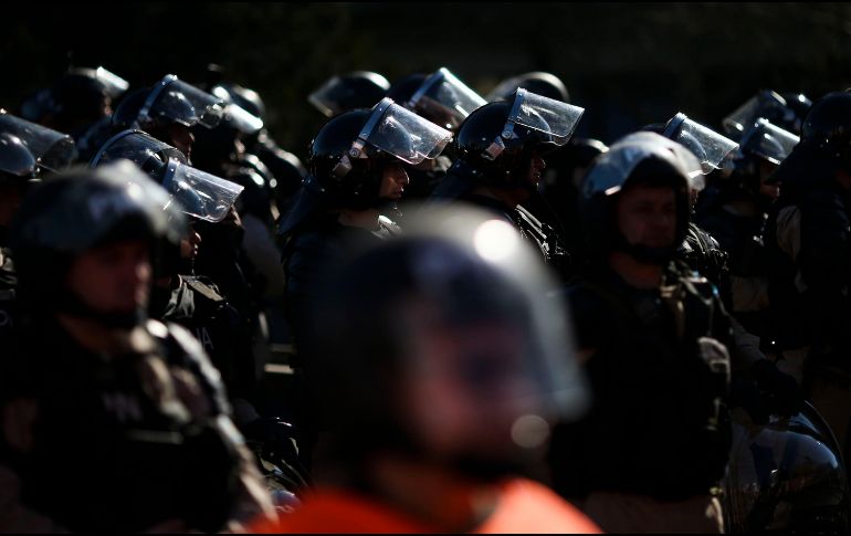 Gobierno argentino despliega amplio operativo de seguridad horas antes de protesta de los jubilados. EFE/D. Fernández.