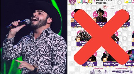 Cancelan presentación de Gerardo Ortiz en la Feria de Puebla unas horas después de anunciarla. NTX / ARCHIVO / ESPECIAL / FACEBOOK MV Entertainment