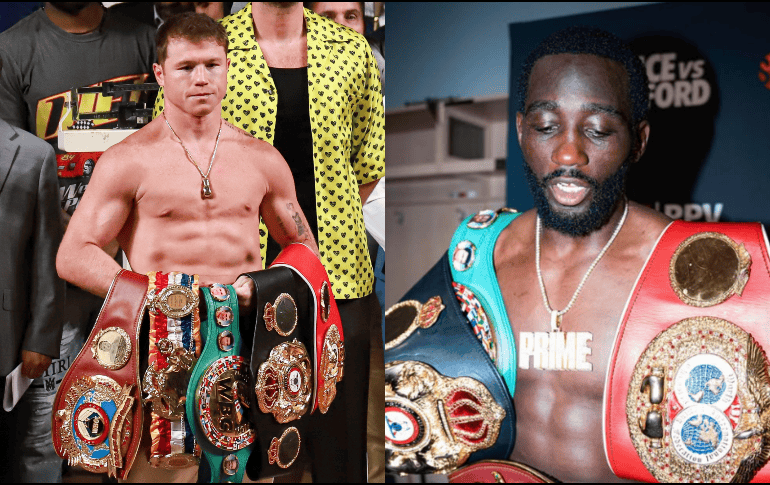 En este duelo, el pugilista mexicano buscará unificar nuevamente en las 168 libras. EL INFORMADOR / ARCHIVO / IG/ @tbudcrawford