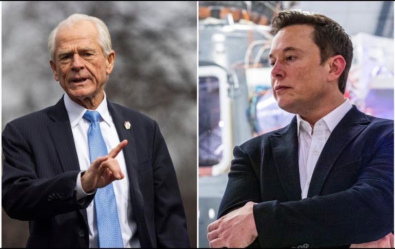 Peter Navarro y Elon Musk han tenido tensas declaraciones cruzadas. EFE / AFP / ARCHIVO