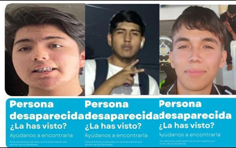 Ellos se suman a los al menos 19 alumnos y alumnas que se encuentran en calidad de desaparecidos. ESPECIAL / COMISIÓN DE BÚSQUEDA DE PERSONAS