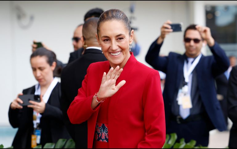 Sheinbaum convocó a los líderes latinoamericanos y caribeños a la creación de un consenso por el bienestar ecoconomico. EFE/ B. Velasco