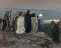 «Padre, si quieres, aparta de mí esta amarga prueba; pero que no se haga mi voluntad, sino la tuya». WIKIPEDIA/"Flevit super illam", de Enrique Simonet