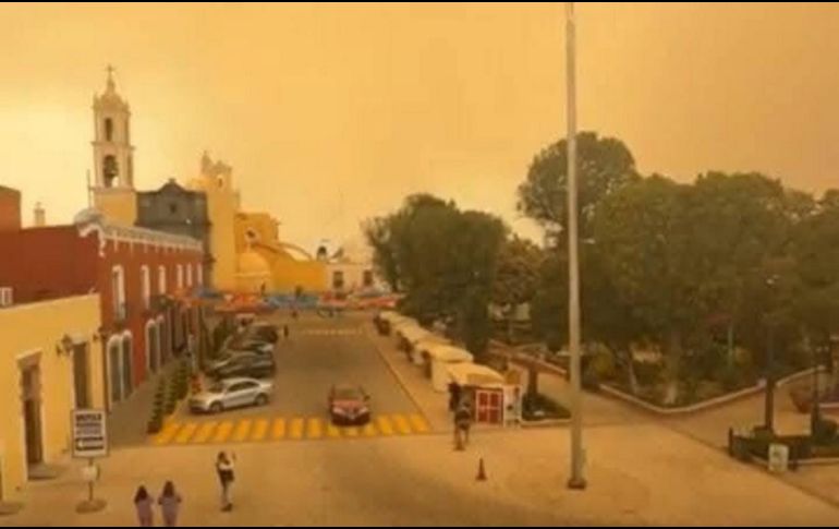 El fenómeno fue consignado en redes sociales. ESPECIAL