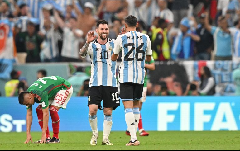 Messi ha anotado cuatro goles contra México, el último de ellos en el juego de Qatar 2022. AFP/G. Kirk