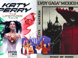 Todos los conciertos llevados a cabo esta semana en la CDMX. ESPECIAL / X / @katyperry / @ladygaga