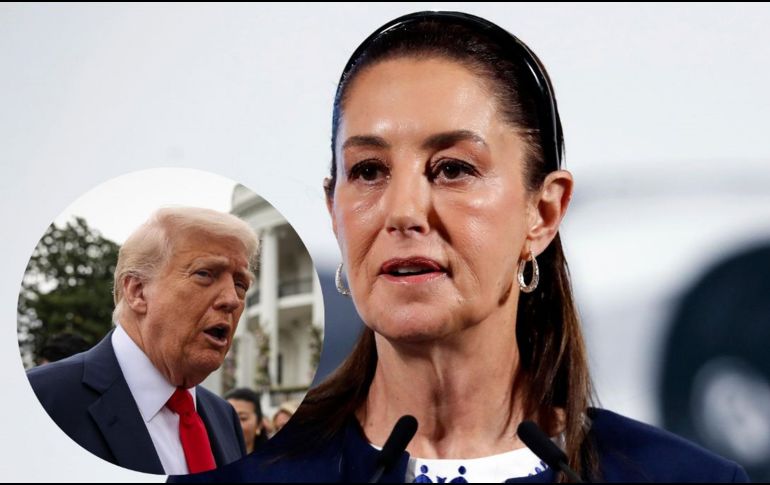 Sheinbaum sostuvo una llamada telefónica con el mandatario estadounidense la semana pasada. EFE / S. CORUM / M. GUZMÁN