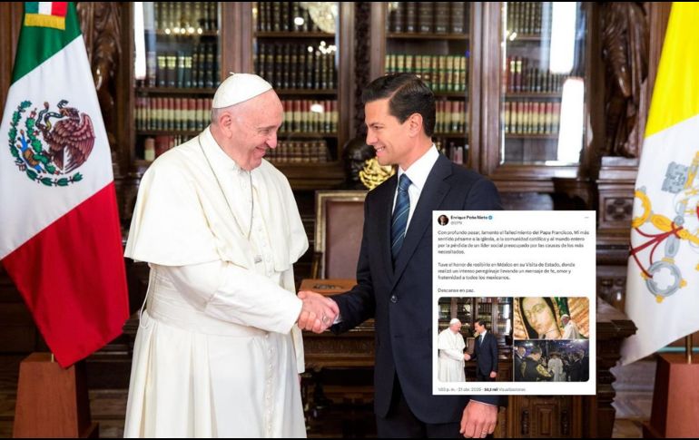 Peña Nieto reaparece y da sus condolencias por la muerte del Papa Francisco. ESPECIAL / FB / ENRIQUE PEÑA NIETO