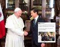 Peña Nieto reaparece y da sus condolencias por la muerte del Papa Francisco. ESPECIAL / FB / ENRIQUE PEÑA NIETO
