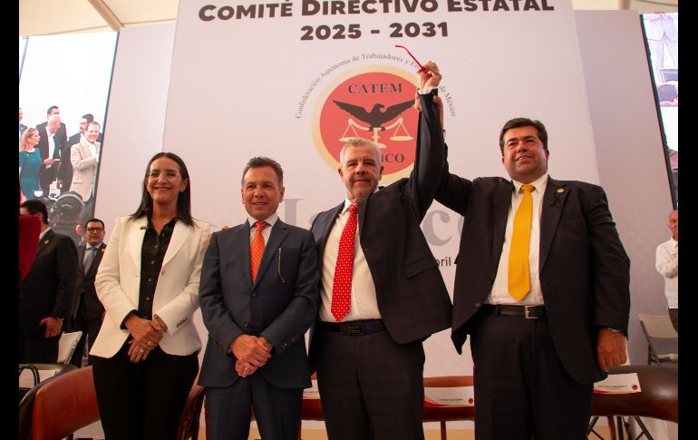 Este martes rindió protesta el nuevo Comité Directivo Estatal de Jalisco de la Confederación Autónoma de Trabajadores y Empleados de México (CATEM) en Jalisco, con Alfredo Barba Mariscal como líder al frente de este sindicato. CORTESÍA