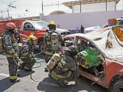 Con un inédito simulacro, los cuerpos de seguridad en Guadalajara demostraron que están más capacitados para hacer frente a un escenario como el registrado hace 33 años. EL INFORMADOR/ H. Figueroa