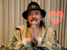 Carlos Santana debió ser hospitalizado debido a una fuerte deshidratación. EFE / Angeles
