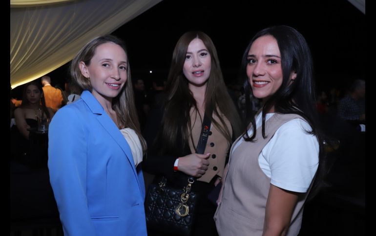 Marina Suro, Estefania Gutiérrez y Fernanda Mojica. GENTE BIEN JALISCO / C. Jimeno
