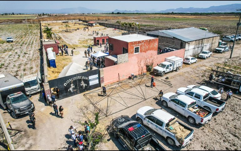 Vista aérea del Rancho Izaguirre en Teuchitlán, Jalisco. EL INFORMADOR / A. Navarro