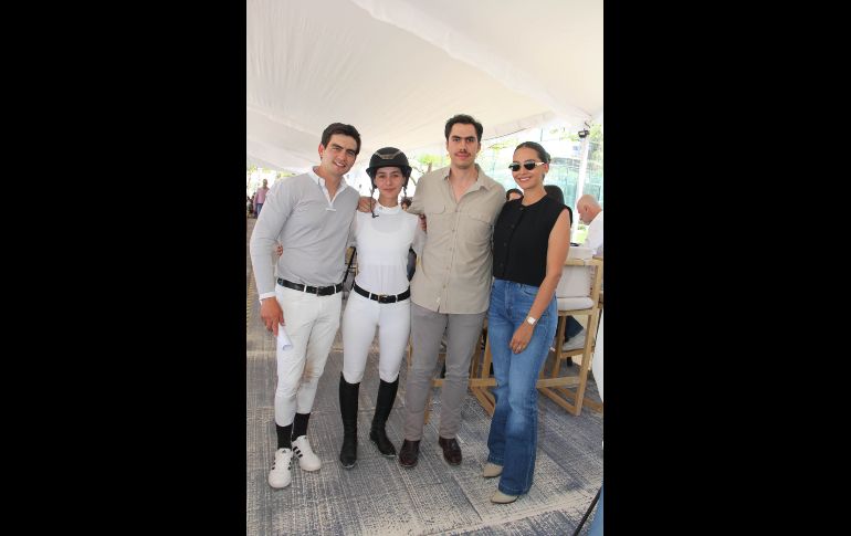 Juan Ángel Hernández, Andra Calderón, Alberto López y Erika Quiroga. GENTE BIEN JALISCO / E. Escamilla